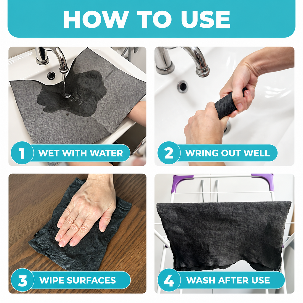 How to use GleamWipe in four steps