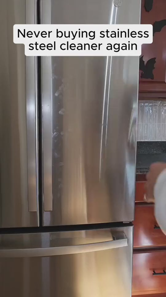 Stainless fridge | Never buying steel cleaner again